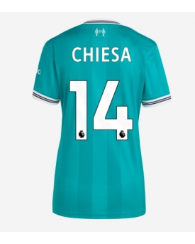 Billige Fotballdrakt Liverpool Federico Chiesa #14 Replika Tredjedrakt Dame 2025-26 Kortermet Billige Fotballdrakt Liverpool Federico Chiesa #14 Replika Tredjedrakt Dame 2025-26 Kortermet